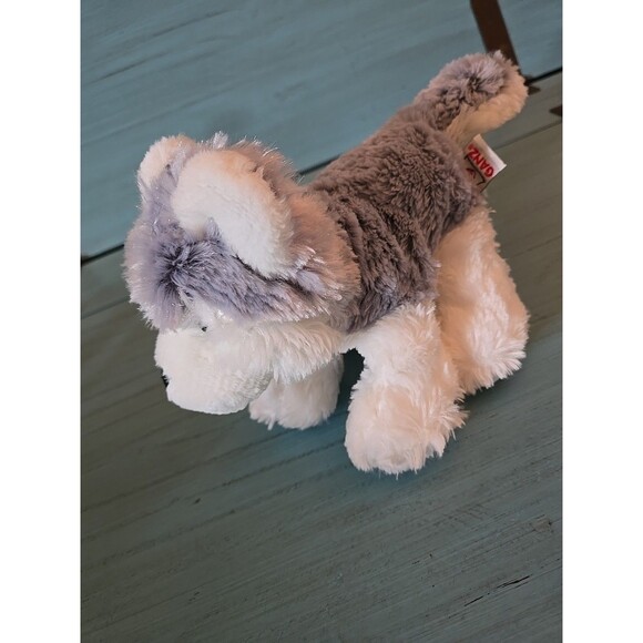 Ganz Husky Dog White Grey Super Soft Plush 12" Fun Imagination Stuffed Toy Puppy - Picture 4 of 7
